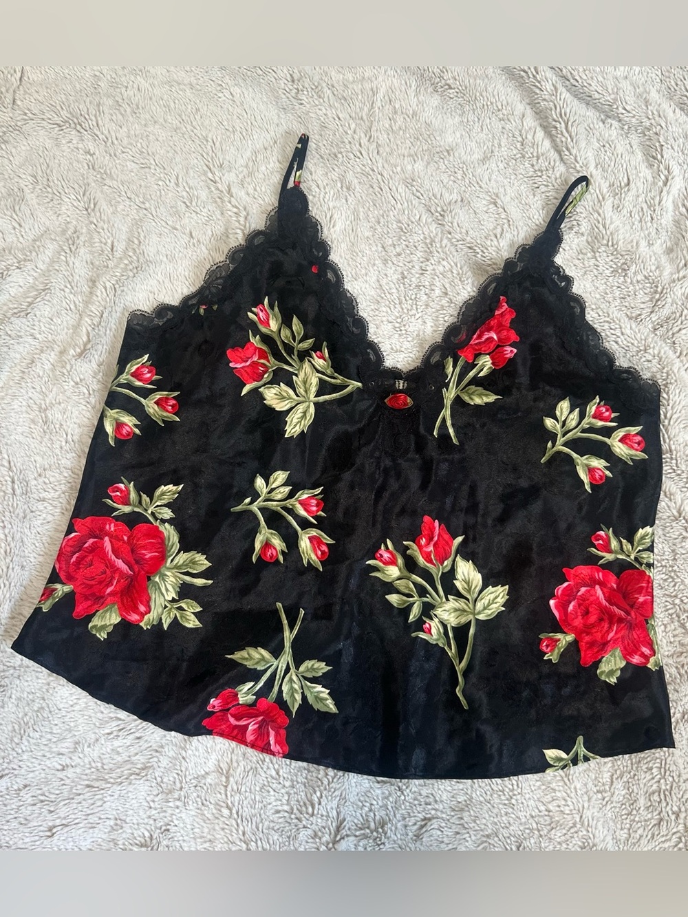 Vintage 80s Inner Most Rose Cami